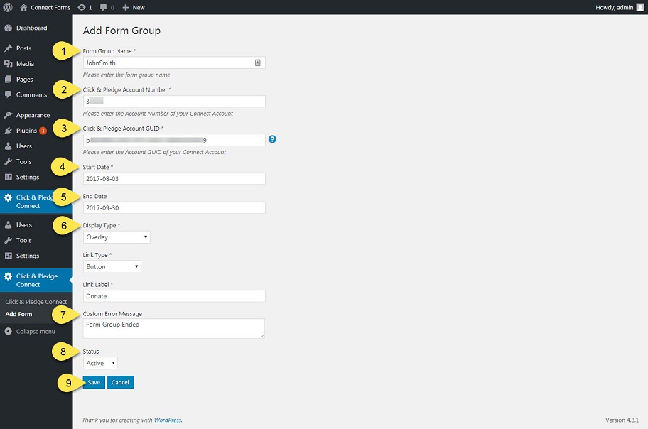 Form Group Fields