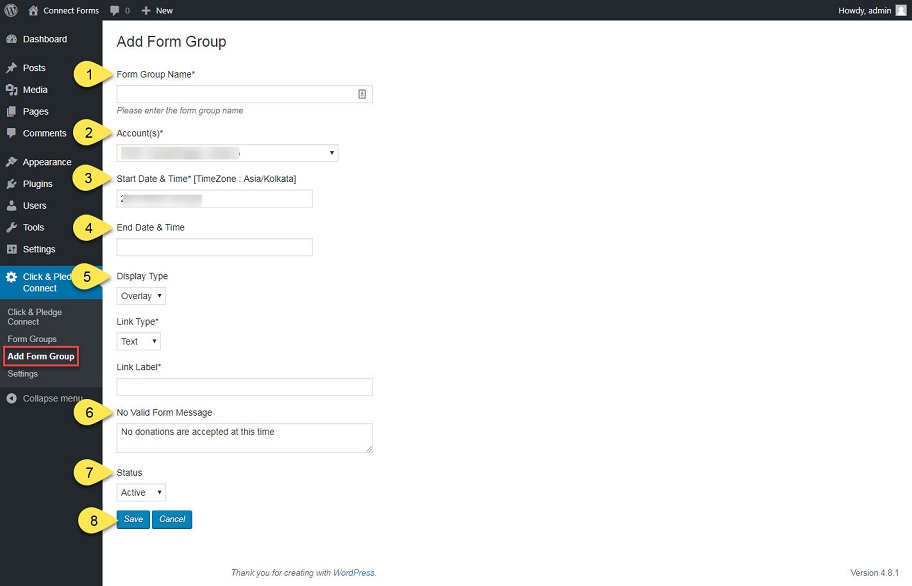 Form Group Fields