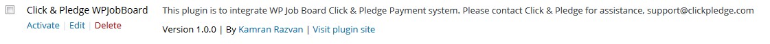 Activate Plugin